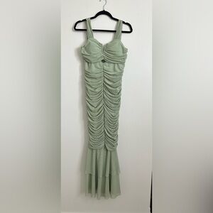 Womens Strenchy Ruched Bodycon Cocktail Party Dress  Mermaid Corset Dress